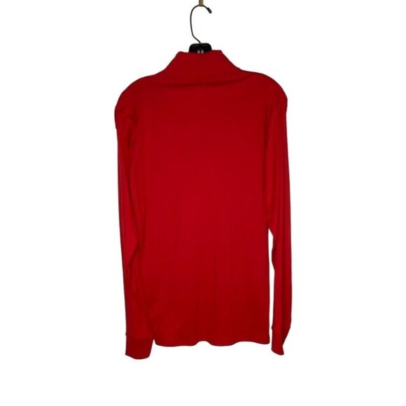VINTAGE 80'S ROYAL FIRST CLASS MEN'S RED LS KNIT TURTLENECK PULLOVER SZ XL - Picture 2 of 4